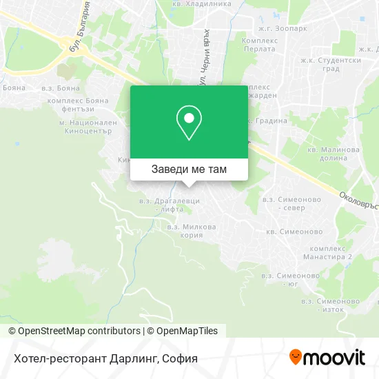 Хотел-ресторант Дарлинг карта