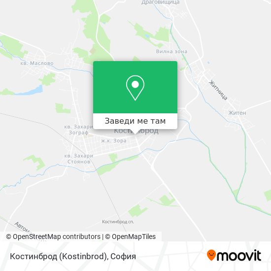 Костинброд (Kostinbrod) карта