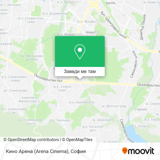 Кино Арена (Arena Cinema) карта