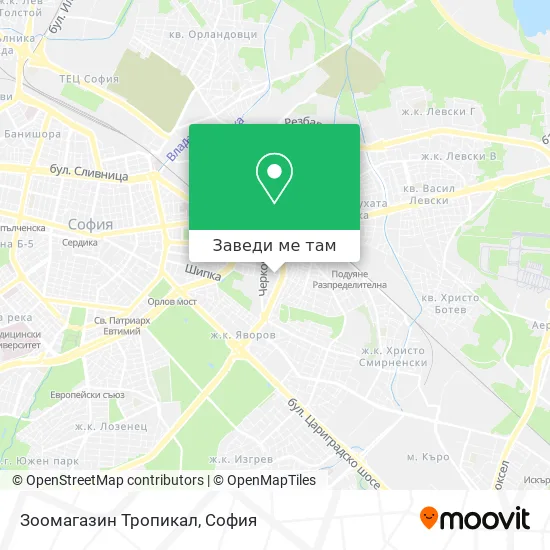 Зоомагазин  Тропикал карта