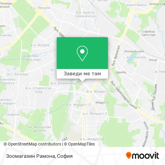 Зоомагазин  Рамона карта