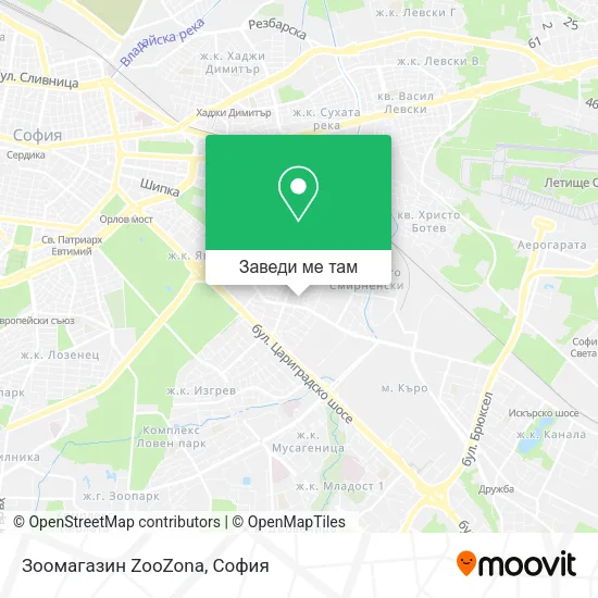 Зоомагазин ZooZona карта