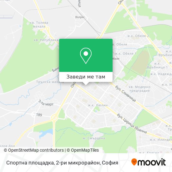 Спортна площадка, 2-ри микрорайон карта
