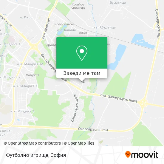 Футболно игрище карта