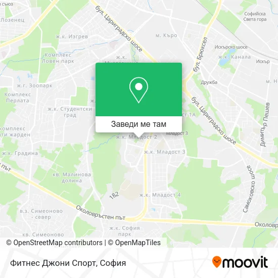 Фитнес Джони Спорт карта