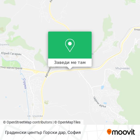 Градински център Горски дар карта