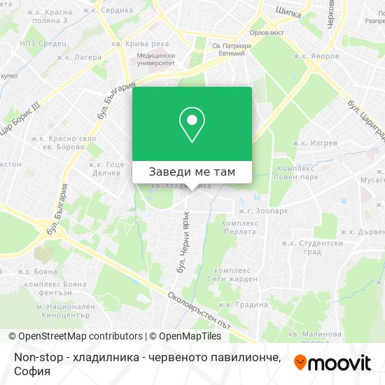 Non-stop - хладилника - червеното павилионче карта