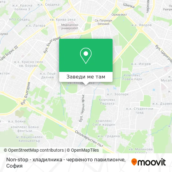 Non-stop - хладилника - червеното павилионче карта
