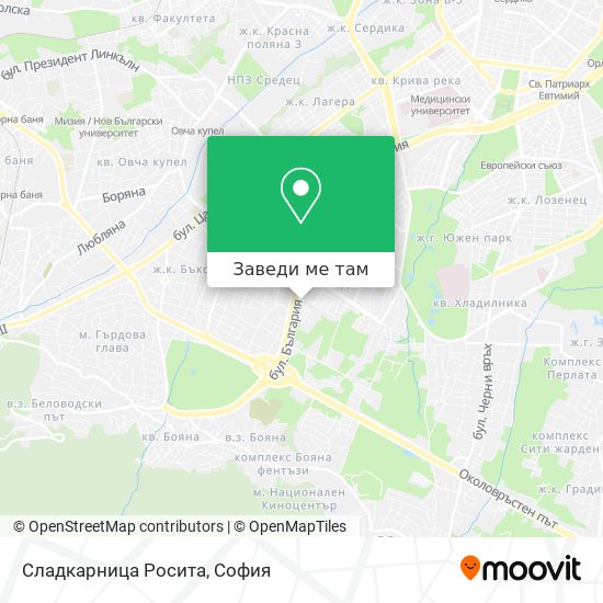 Сладкарница Росита карта
