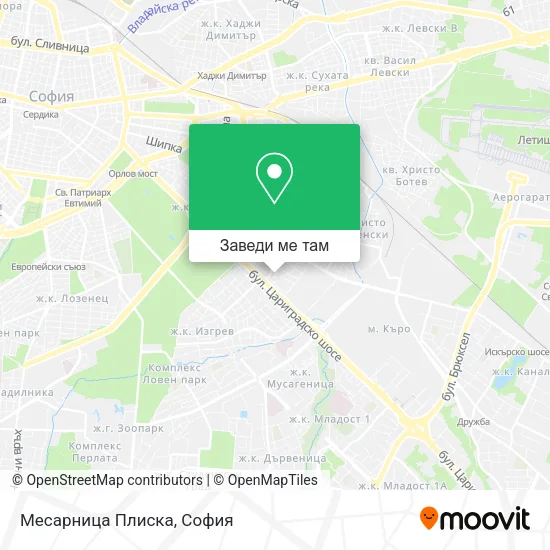 Месарница Плиска карта