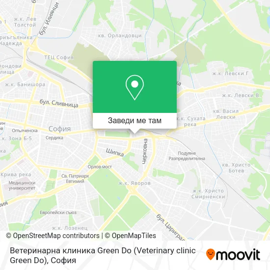Ветеринарна клиника Green Do  (Veterinary clinic Green Do) карта