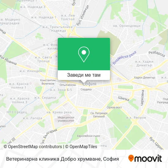 Ветеринарна клиника  Добро хрумване карта