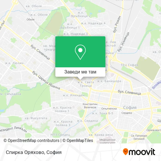 Спирка Оряхово карта