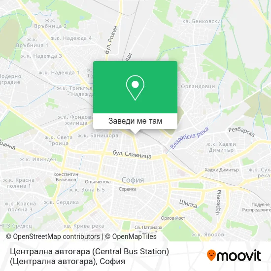 Централна автогара (Central Bus Station) (Централна автогара) карта