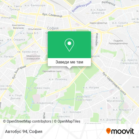 Автобус 94 карта
