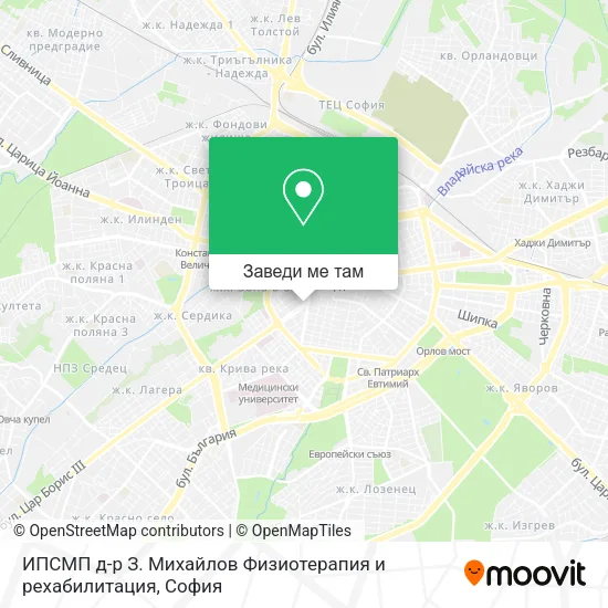 ИПСМП д-р З. Михайлов Физиотерапия и рехабилитация карта