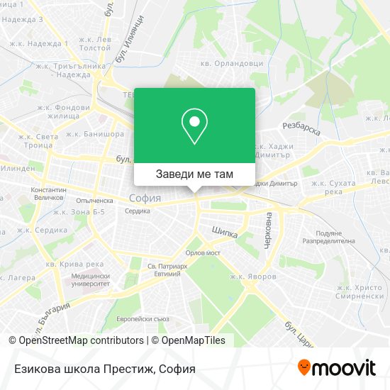 Езикова школа  Престиж карта