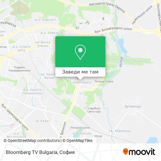 Bloomberg TV Bulgaria карта