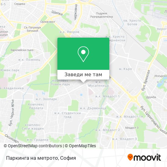Паркинга на метрото карта