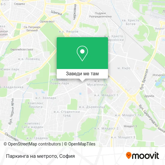 Паркинга на метрото карта
