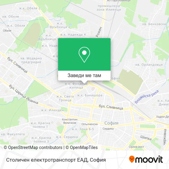 Столичен електротранспорт ЕАД карта