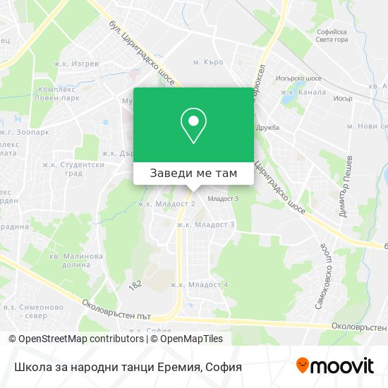 Школа за народни танци  Еремия карта