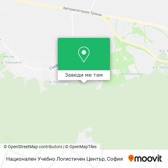 Национален Учебно Логистичен Център карта