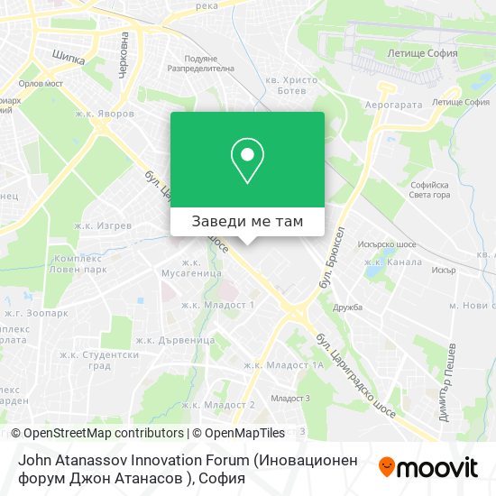 John Atanassov Innovation Forum (Иновационен форум  Джон Атанасов ) карта