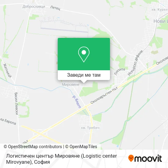 Логистичен център Мировяне (Logistic center Mirovyane) карта