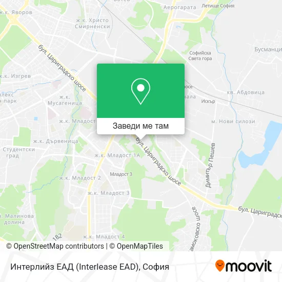 Интерлийз ЕАД (Interlease EAD) карта