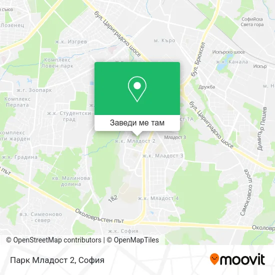 Парк Младост 2 карта