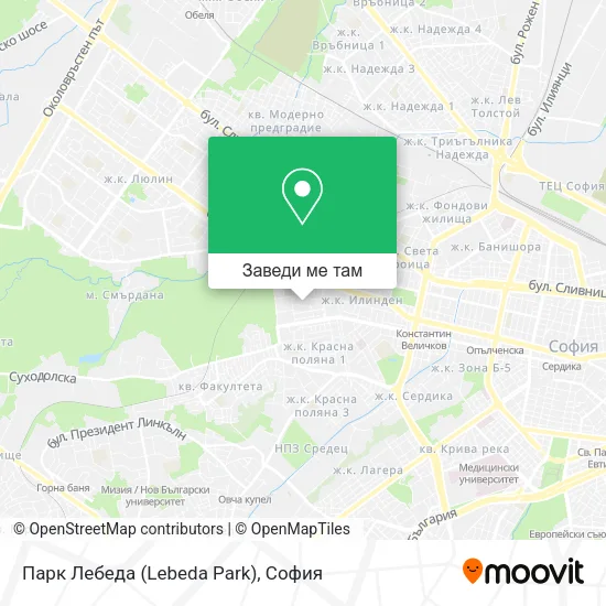 Парк Лебеда (Lebeda Park) карта