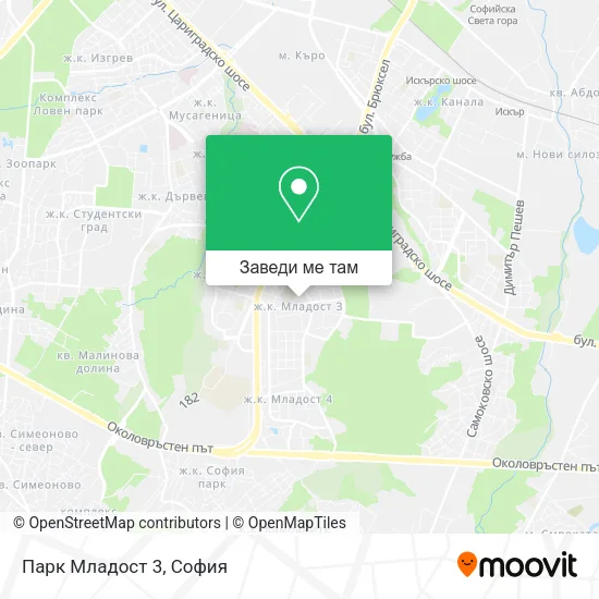 Парк Младост 3 карта