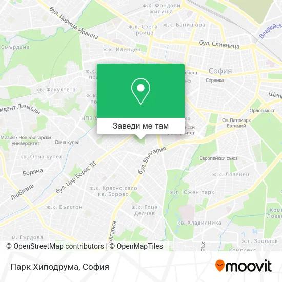 Парк Хиподрума карта