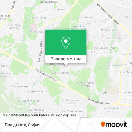 Под дъгата карта