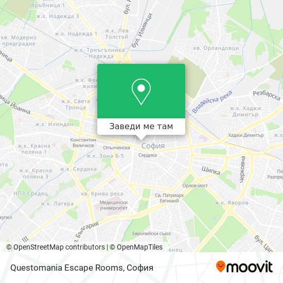 Questomania Escape Rooms карта