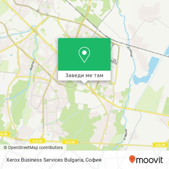 Xerox Business Services Bulgaria карта
