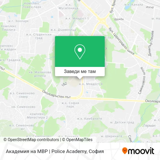 Академия на МВР | Police Academy карта