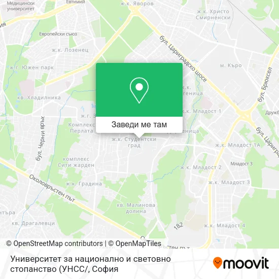 Университет за национално и световно стопанство карта