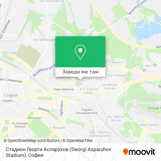 Стадион  Георги Аспарухов  (Georgi Asparuhov Stadium) карта