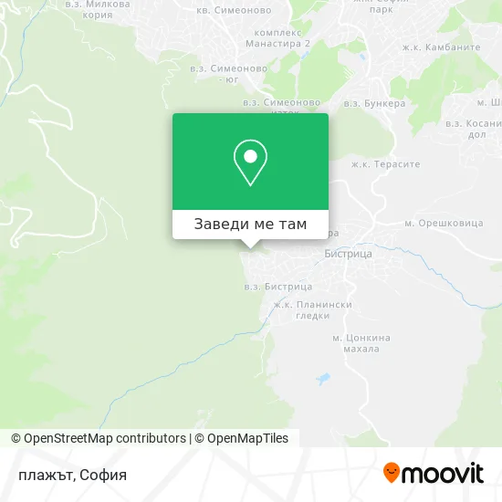 плажът карта