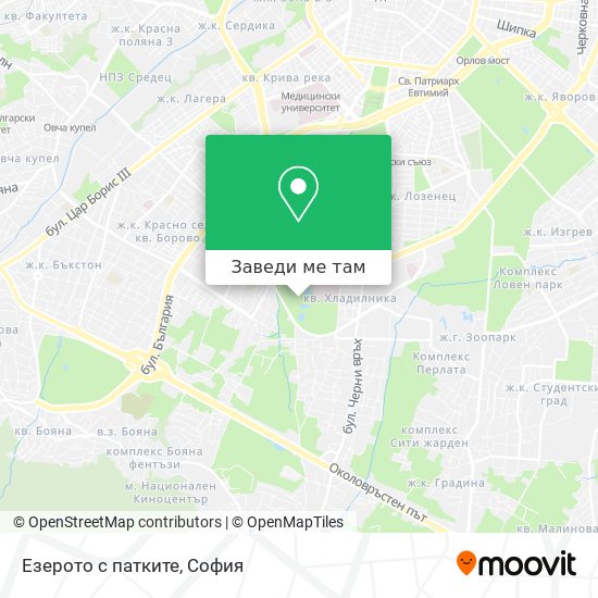 Езерото с патките карта