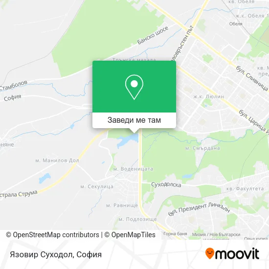 Язовир Суходол карта