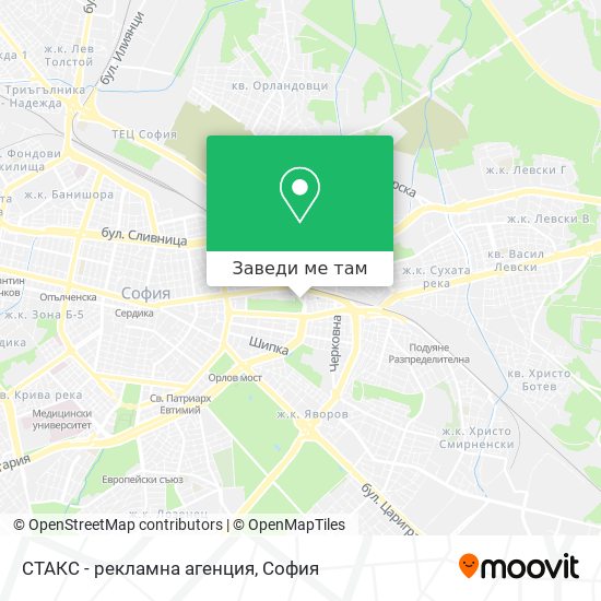 СТАКС - рекламна агенция карта