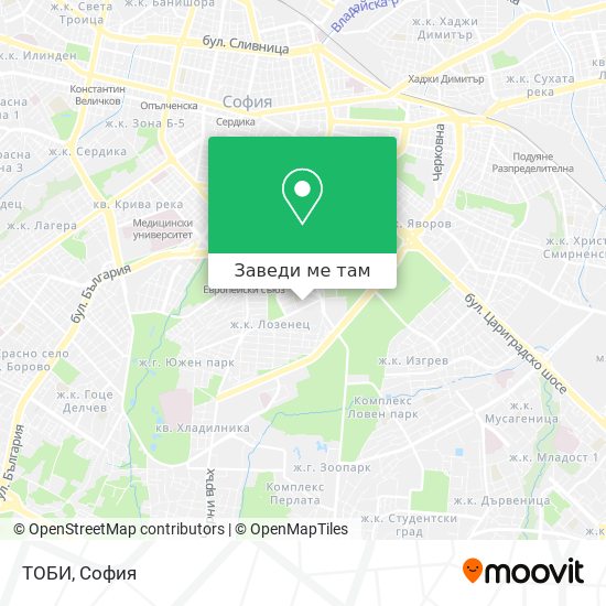 ТОБИ карта