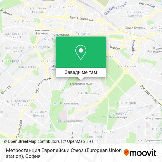 Метростанция Европейски Съюз (European Union station) карта