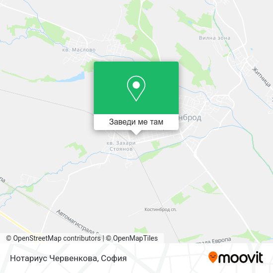 Нотариус Червенкова карта