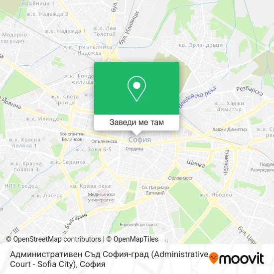 Административен Съд София-град (Administrative Court - Sofia City) карта