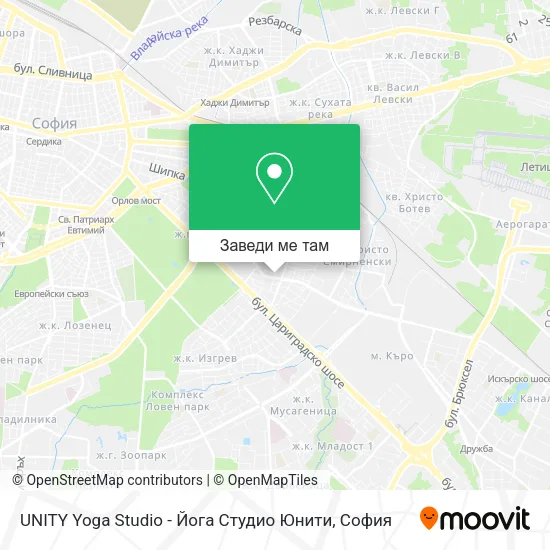 UNITY Yoga Studio - Йога Студио Юнити карта