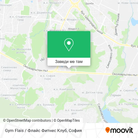 Gym Flais / Флайс Фитнес Клуб карта